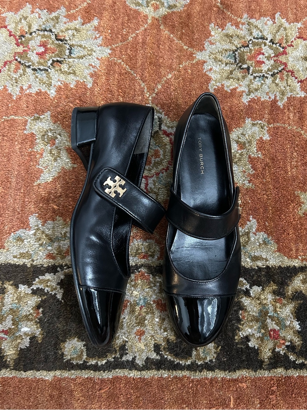 Tory Burch Cap Toe Mary Jane Ballet Flats